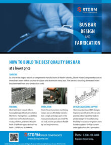 bus bar design and fabrication guide